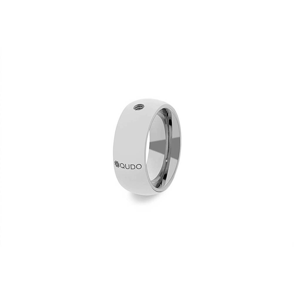NEW QUDO women's basic big ring in silver